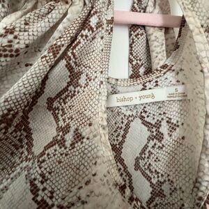 Bishop + Young Snake Print Reptile Accessory